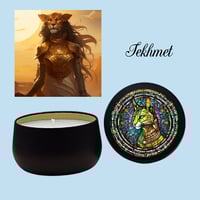 Sekhmet Hand Poured Candle