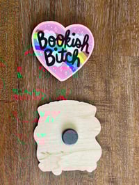 Image 2 of Bookish Bee Heart Book Club Reader Magnet