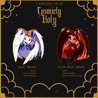 Image 3 of ✨ Hellishly Holy Wave 1 ✨ - A Hazbin/Helluva pin set!