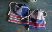 Image 1 of Minimalist Drawstring Bag Small Essentials Bag EarPods Pouch