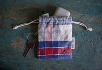 Image 4 of Minimalist Drawstring Bag Small Essentials Bag EarPods Pouch