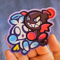 Image 1 of Hero/Dark Chao 3" Vinyl Sticker