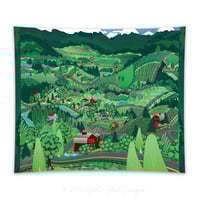 Image 1 of Cotton Tapestry - Ribbon Roads