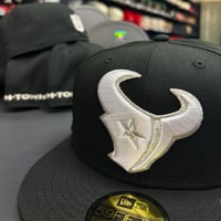 Image 1 of New Era 59Fifty  Black - Platinum White