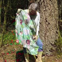 Image 9 of Silk Scarf - Spring Peace Lilies