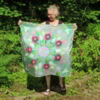 Image 11 of Silk Scarf - Spring Peace Lilies
