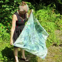 Image 10 of Silk Scarf - Centering in Turquoise