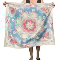 Image 2 of Silk Scarf - Teacup Summer