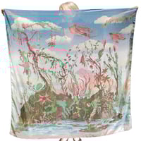 Image 1 of Silk Scarf - Hummingbird Queen