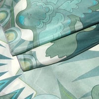 Image 4 of Silk Scarf - Centering in Turquoise