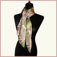 Image 3 of Silk Scarf - Centering in Pink and Green