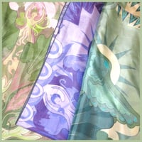 Image 6 of Silk Scarf - Centering in Pink and Green