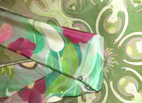 Image 7 of Silk Scarf - Centering in Pink and Green