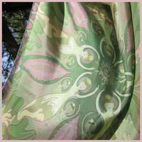 Image 8 of Silk Scarf - Centering in Pink and Green