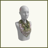 Image 9 of Silk Scarf - Centering in Pink and Green