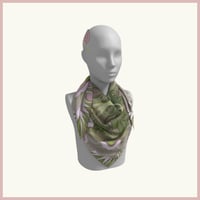 Image 10 of Silk Scarf - Centering in Pink and Green