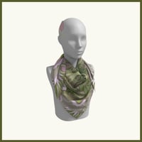 Image 12 of Silk Scarf - Centering in Pink and Green