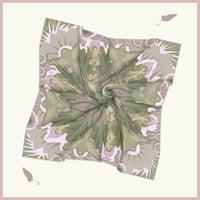 Image 13 of Silk Scarf - Centering in Pink and Green