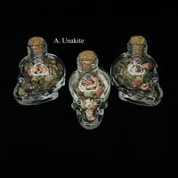 Image 2 of Skull Crystal Chip Wish bottle