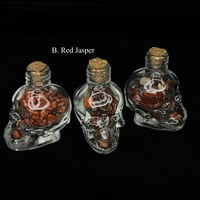 Image 3 of Skull Crystal Chip Wish bottle