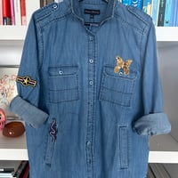 Image 2 of The Rainbow Wing Denim Shirt Jacket 