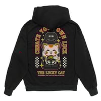 Image 1 of The Lucky Cat Drop Shoulder Hoodie