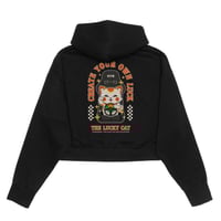 Image 1 of The Lucky Cat Cropped top Hoodie