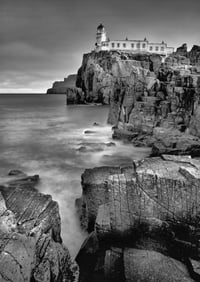 Neist Point Lighthouse exclusive print (2) (monochrome)