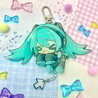 Miku Hair Flapping Acrylic Charm