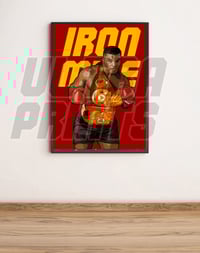 "IRON MIKE" Mike Tyson A3 framed