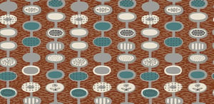 Image of Provence by Lucienne Day at Mini Moderns - Chestnut 