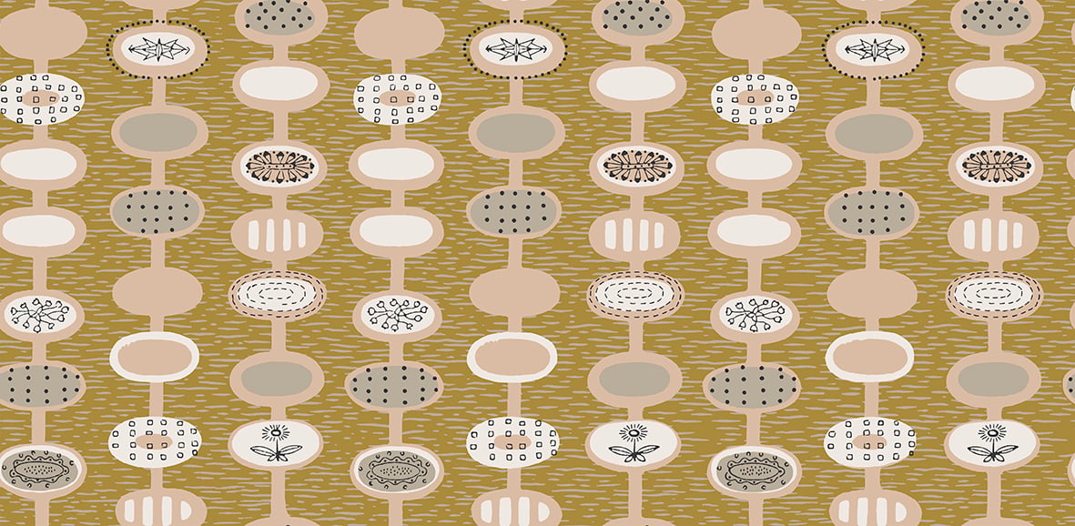 Provence by Lucienne Day at Mini Moderns - Light Ochre | Mini Moderns