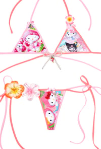 Image 2 of Peach pinky hellokitty bikini