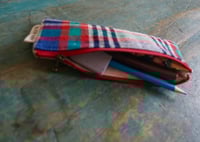 Image 5 of Slow Stitching Slim Pencil Case Zipper Pencil Bag Zipper Glasses Case