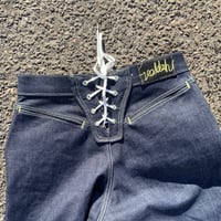 Image 5 of 14oz Laceback Jeans 32x32