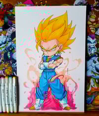 SSJ VEGETO ORIGINAL ART SIGNED