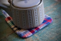 Image 4 of Fabric Patchwork Pot Holder Handmade KItchen Accessories