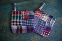 Image 1 of Fabric Patchwork Pot Holder Handmade KItchen Accessories