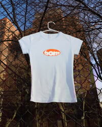 Bubble Logo Baby Tee Blue