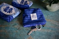 Image 5 of Hand-printed Double Happiness Fabric Mini Wallet Card and Coin Purse