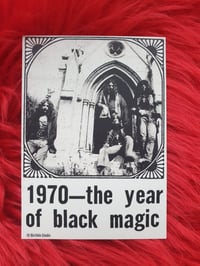Image 2 of 1970 - THE YEAR OF BLACK MAGIC - Black Sabbath Tribute Postcard A6 Print