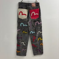 Image 1 of evisu multi pocket jeans 