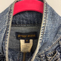 Image 3 of lace up denim jacket