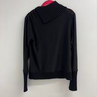 Image 3 of mesh + knit top