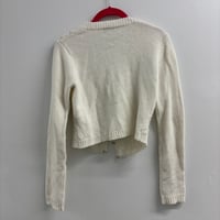 Image 4 of cropped hook cardigan 