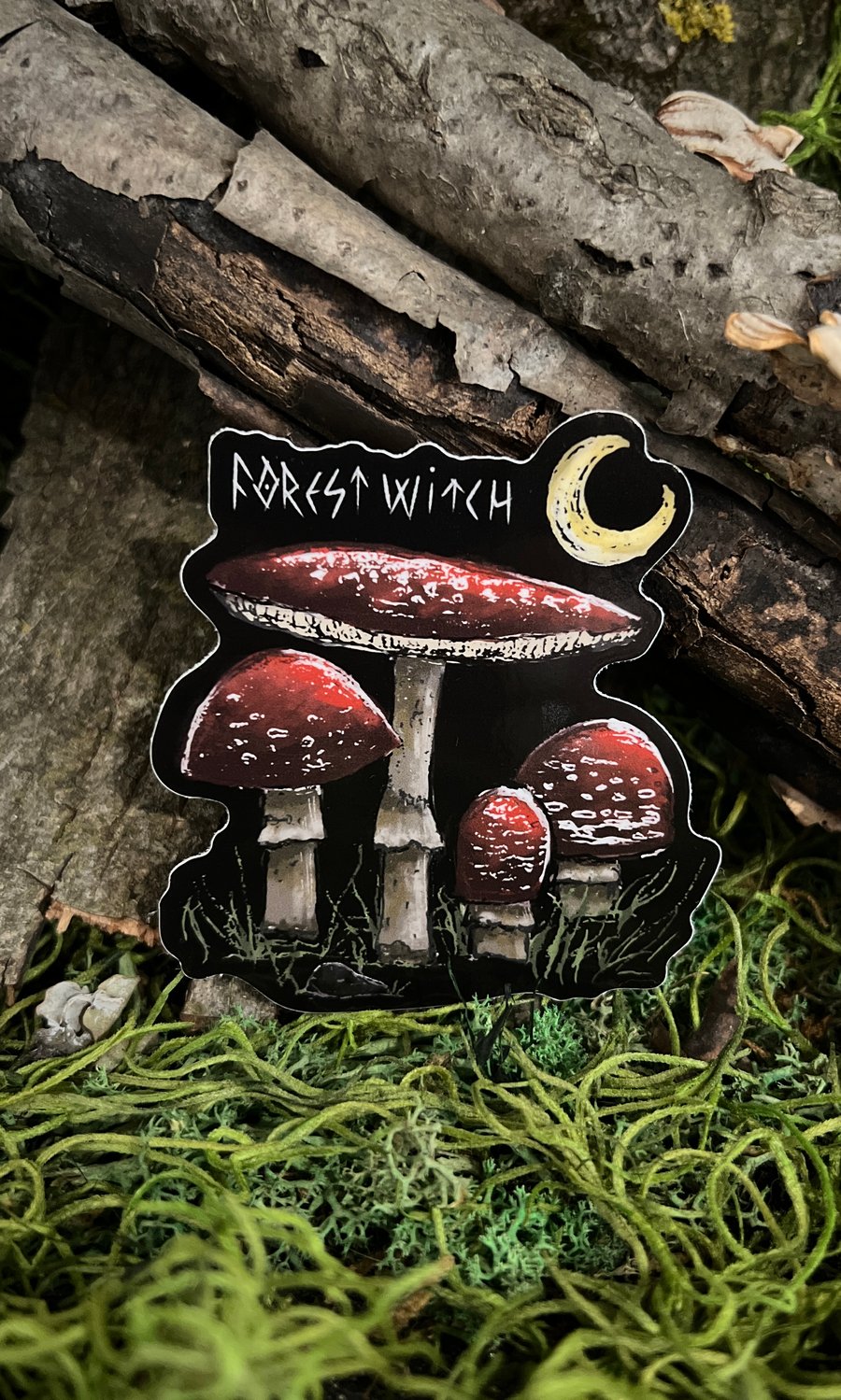 Image of MUSROOM FOREST WITCH STICKER