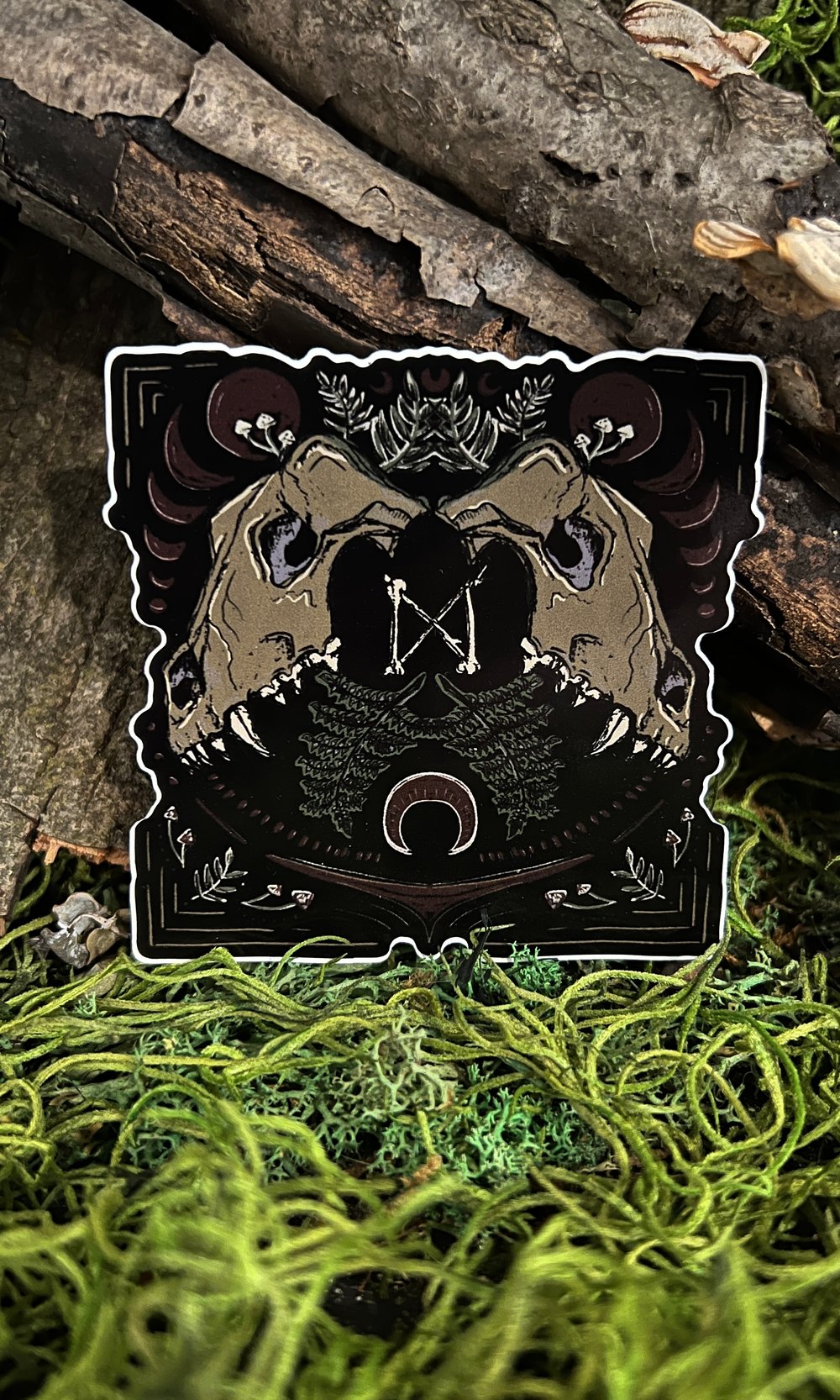 Image of WOLF FERN COLOR STICKER
