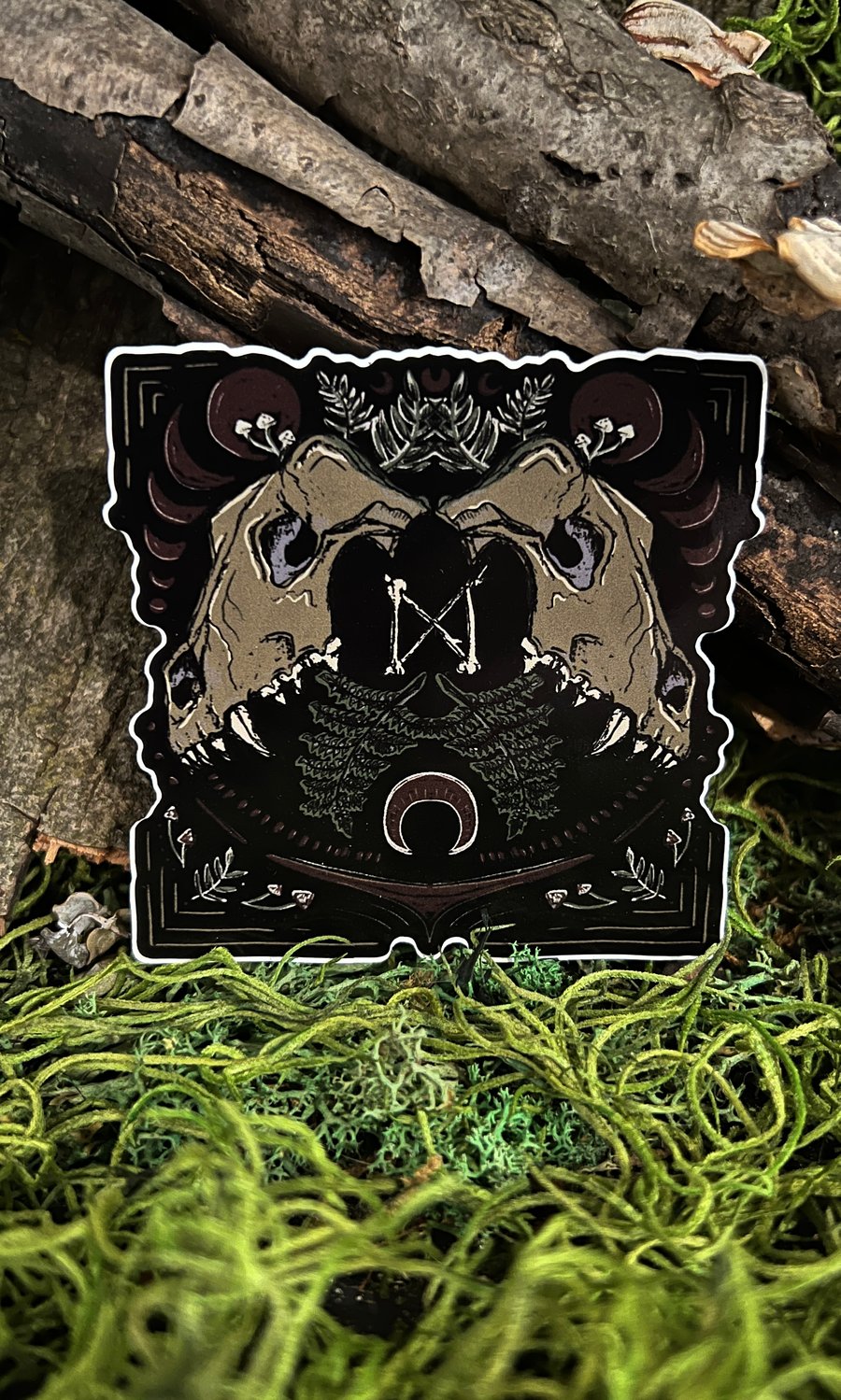 Image of WOLF FERN COLOR STICKER