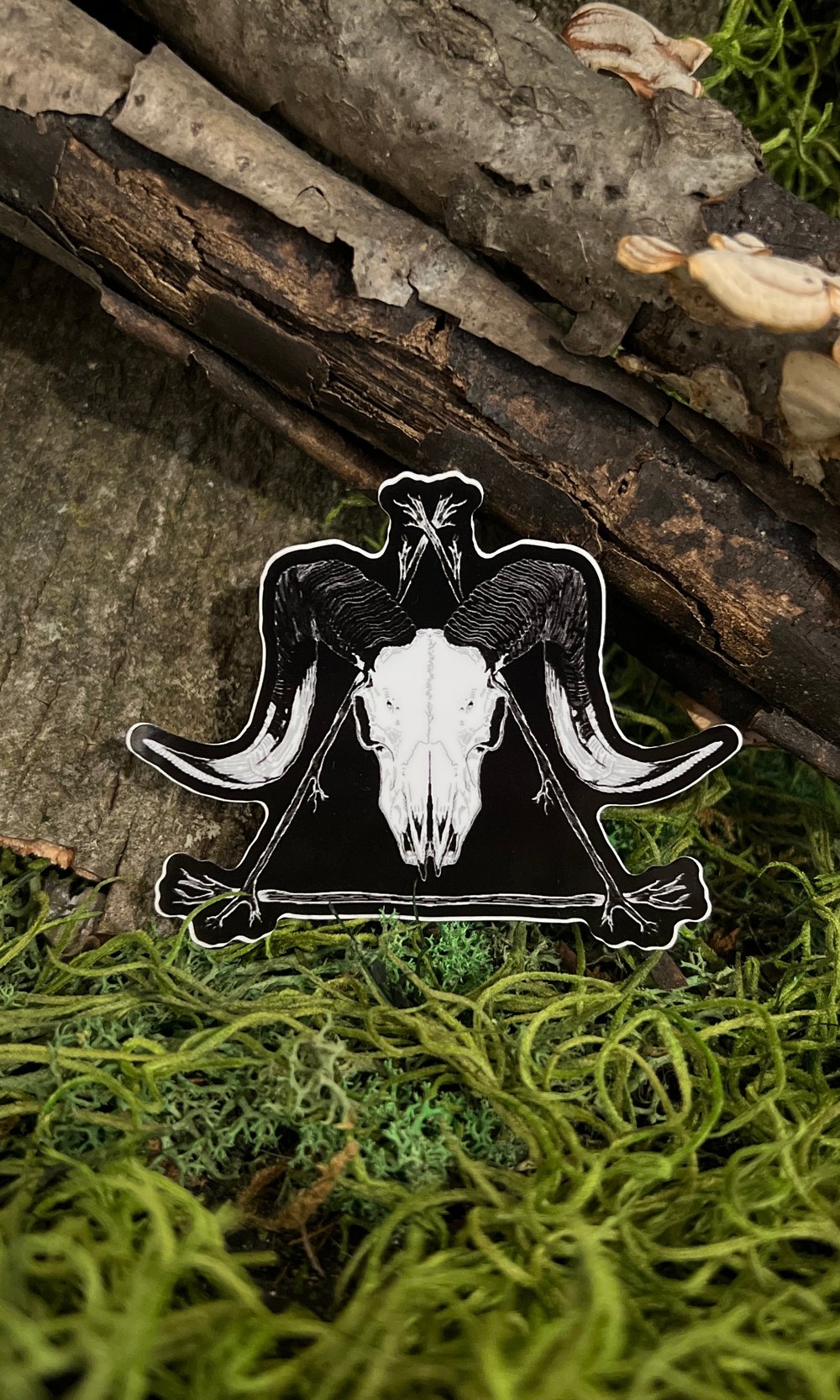 Image of RAM SKULL VINYL STICKER