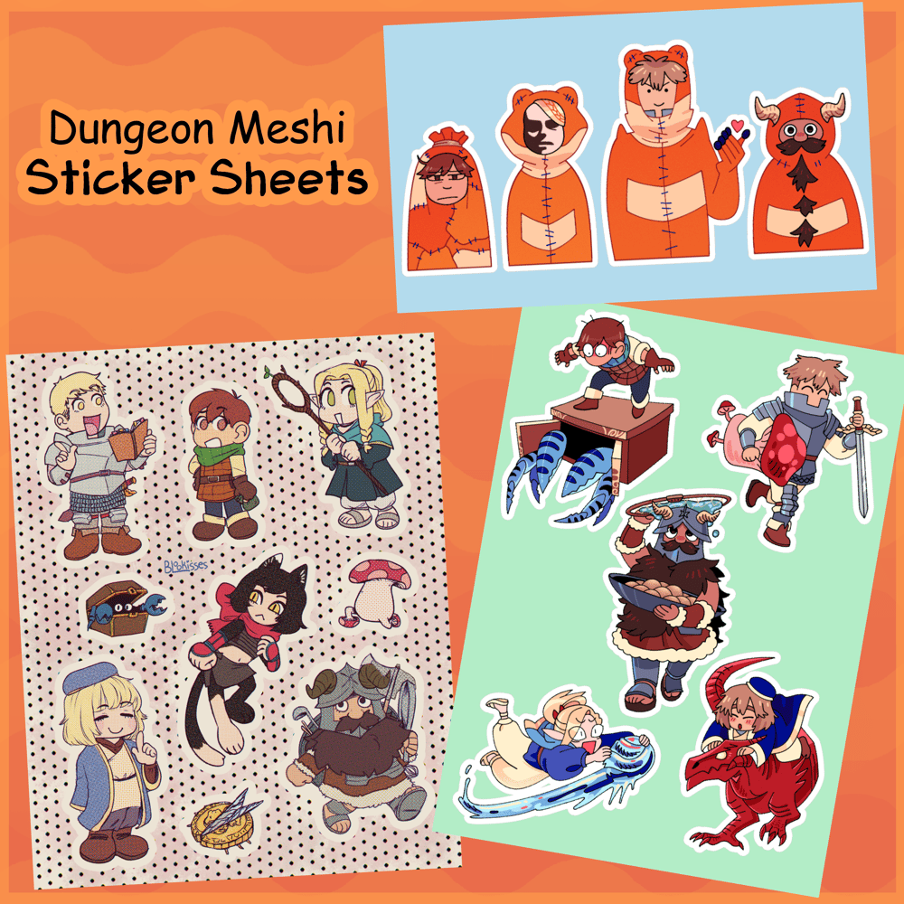 Image of Dungeon Meshi Sticker Sheets